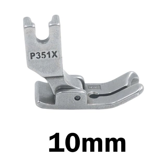 BUYISI 1 Pce Pied-de-Biche Réglable P351X pour Machine à Coudre Industrielle, Pied-de-Biche en Métal, Accessoires pour Machine à Coudre Industrielle 10Mm