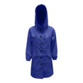 thumbnail image 3 of Baberdicy Women's Mid-Length Trench Coat, Elegant Waist Tie Casual Windbreaker Jacket , Belted Trench Coat, Mid-Length Windbreaker, Casual Fall Jacket Blue L, 3 of 5