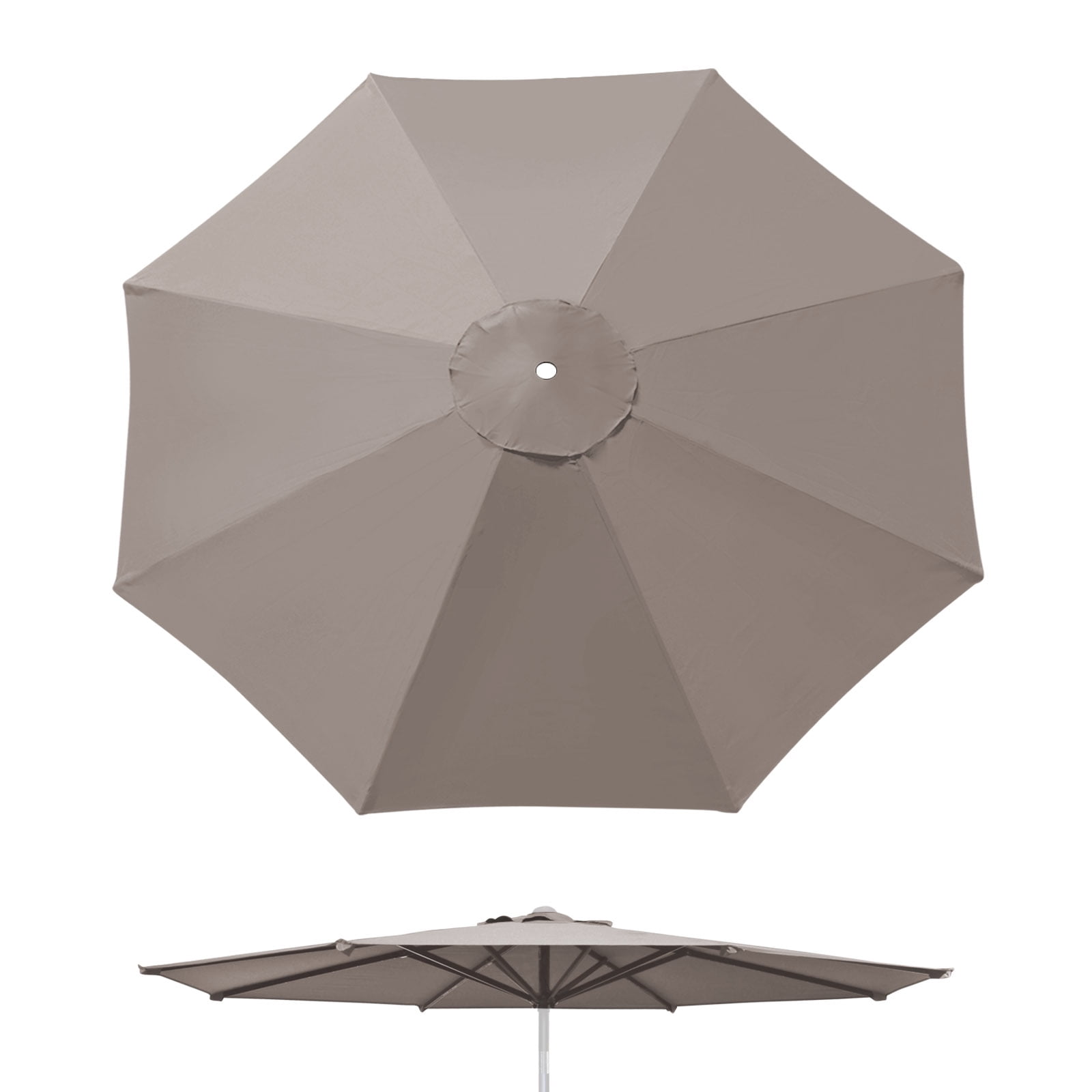 YardGrow Outdoor Umbrella Replacement Canopy Cover for 9ft 8ribs Table