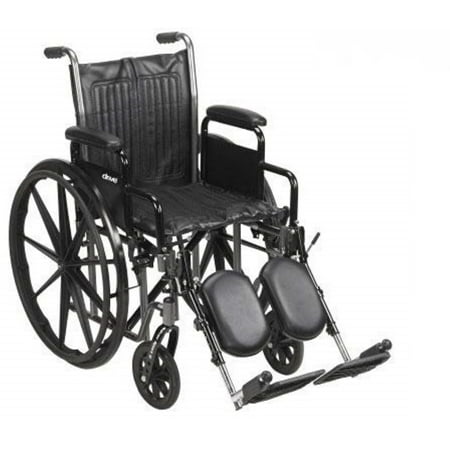 American Standard Wheelchair - McKesson Standard Wheelchair with Swing Away Footrests - Swing-Away Footrests, 20 Inch Seat, 350 lbs. Capacity - 1 ea