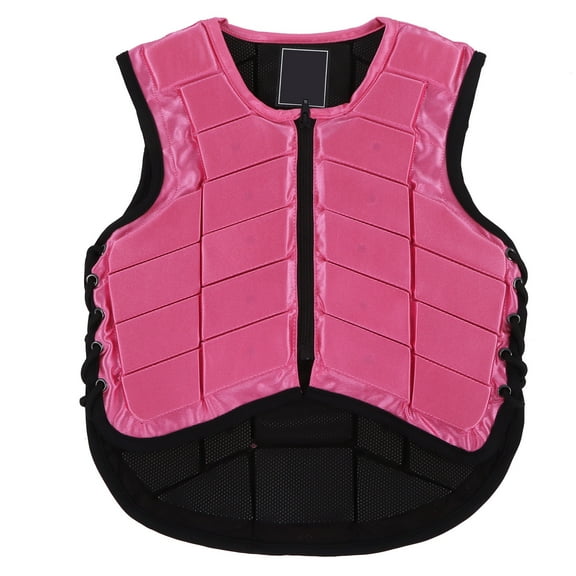 Kids Equestrian Vest Foam Padded Safety Horse Riding Protective Gear Body Protector PinkCM