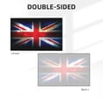thumbnail image 2 of Union Jack United Kingdom Flag Vintage Four Hole Decorated Banner Flag for Garden Yard Home Decoration Indoor Outdoor 2x3 Ft, 2 of 7