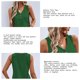 thumbnail image 3 of Blusa sin mangas con cuello en V y botones para mujer, camisa transpirable informal de verano, 3 of 7