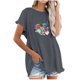 thumbnail image 1 of Camiseta informal para mujer, blusa estampada con cuello redondo y manga corta, Tops OAVQHLG3B Store  lin121212, 1 of 4