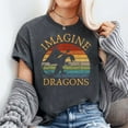 thumbnail image 2 of Imagine Magical And Mythical Fantasy Dragons Boys Girls Graphic T-Shirt, Sizes S-5XL, Tbun, 2 of 5