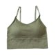 thumbnail image 1 of Qarigey Sujetador deportivo Push Up para mujer, Tops cortos de entrenamiento físico con correa ajustable Ropa interior verde, 1 of 6