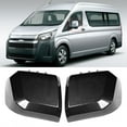thumbnail image 1 of Carbon Fiber Style Auto Car Rear View Side Mirror Shell, Self Adhesive Double Sided Tape, Easy Installation, Fit for Hiace 2019, 1 of 8