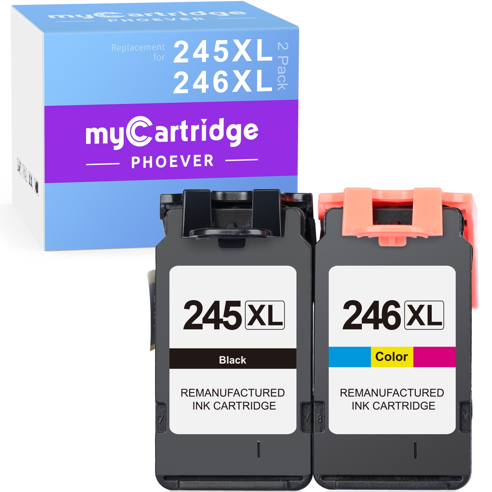 245XL Ink Cartridge for Canon Ink 245 and PG-245XL CL-246XL for Canon PIXMA MG2522 MG2520 MX490 MX492 TS3120 Printer (Black, Tri-Color) - Walmart.com