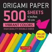 TUTTLE PUBLISHING Origami Paper 500 Sheets Vibrant Colors 4 (10 CM): Tuttle Origami Paper: High-Quality Double-Sided Origami Sheets Printed with 12 Different Colors (Other)