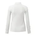 thumbnail image 6 of Seductiva Women's Oversized Long Sleeve T Shirts 2025 Women Fashion Top Shirt Long Sleeve one Line Neck off Shoulder Top Blouse Solid Color Temperament Top Loose Fit Lightweight Tunic Shirts, 6 of 8