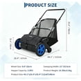 thumbnail image 3 of 21-In Push Lawn Sweeper with 3.5 Cu. Ft. Hopper Bag, 2 Spinning Brushes and Durable Steel Frame, 3 of 7