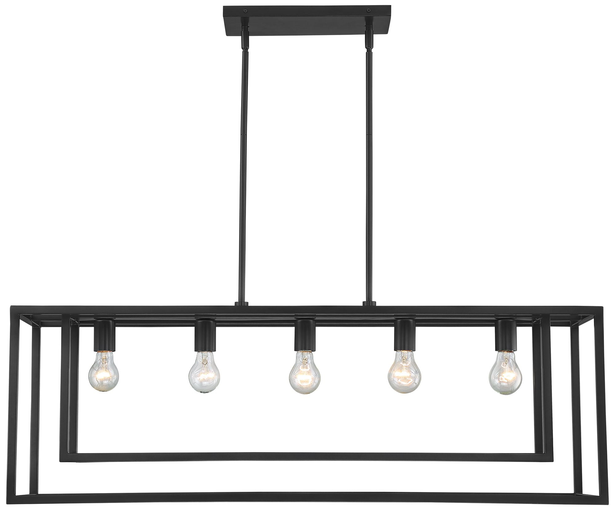 Buy Possini Euro Design Bronze Rectangular Linear Pendant Chandelier 40