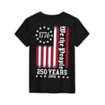 thumbnail image 5 of CCRFTGI 4th of July Shirts for Children Girls Size 10-12 Short Sleeve Happy American Flag Striped Summer Patriotic T-Shirts Independence Day Teen Girl Clothes Tee Top Black 10-11 Years, 5 of 5
