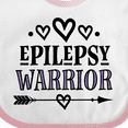 thumbnail image 4 of Inktastic Epilepsy Warrior Awareness Support Girls Baby Bib, 4 of 4