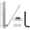 thumbnail image 1 of Cierrapuertas con resorte automático Universal, ligero, de aluminio, puerta lateral flexible, desaceleración mecánica con tornillo y llave para puerta batiente, dormitorio, oficina, hogar, hotel, 1 of 5