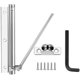 thumbnail image 1 of Cierrapuertas con resorte automático Universal, ligero, de aluminio, puerta lateral flexible, desaceleración mecánica con tornillo y llave para puerta batiente, dormitorio, oficina, hogar, hotel, 1 of 5
