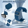 thumbnail image 2 of 4 Pack Braided Bands Compatible with Apple Watch 38/40/41/42/44/45/46/49mm for Women Men, Solo Loop Nylon Strap for iWatch Series 11/10/9/8/Ultra 3/SE 3, 2 of 7