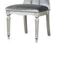 thumbnail image 4 of Hixe Side Dining Chair Set of 2-Silver Wood-Gray Fabric Cushioned Seats, 4 of 6