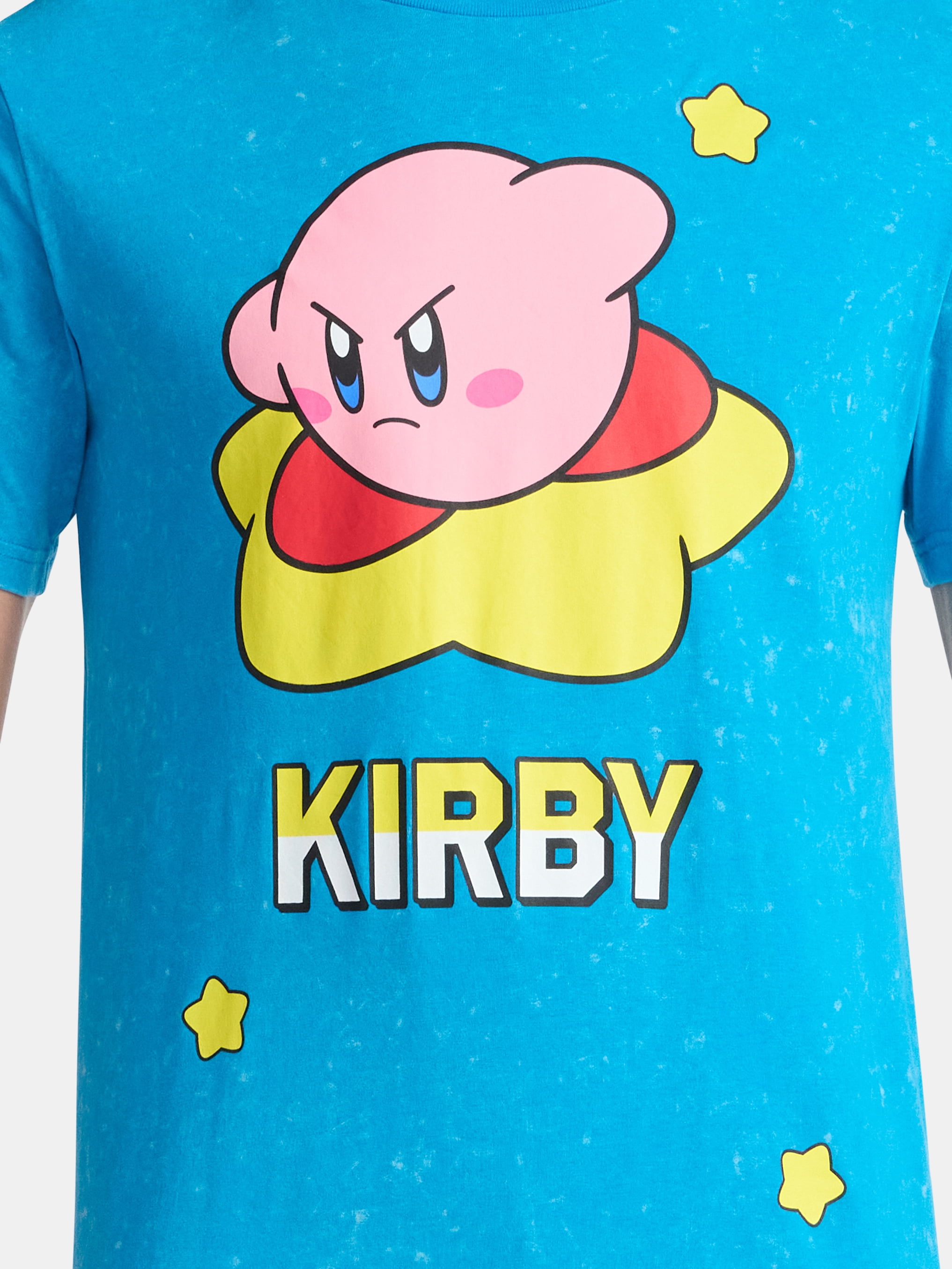 Kirby Men's and Big Men's Flying Star Graphic Tee with Short Sleeves, Sizes S-3XL