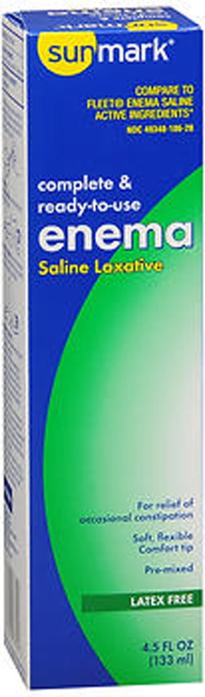 Sunmark Complete & Ready-To-Use Enema Saline Laxative, 4.5 Oz