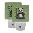 thumbnail image 7 of Cute Panda and Flower Pixel Style LED Night Light with Smart Sensor Plug Into Wall Dusk to Dawn 2 packs, 7 of 7