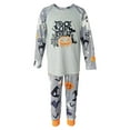 thumbnail image 1 of Argulvti Cute Family Parent-child Pajamas Cartoon Halloween Print Raglan Tops and Trousers Home Clothes Set, 1 of 8