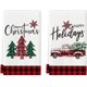 thumbnail image 1 of Artoid Mode Hot Coco Navidad pan de jengibre Have A Sweet Christmas toallas de cocina, 18.0 x 26.0 in, decoración diaria de invierno, juego de 2 toallas de mano, 1 of 4