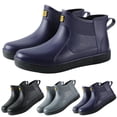 thumbnail image 4 of NOKIO Women’s Wate𝗋proof Rainboots S𝗅ip On Rain Ankle Booties Comfortable Wide Width Short Garden Shoes Lightweight Outdoor Work Boot Farming Fishing Gardening Shoes, 4 of 4