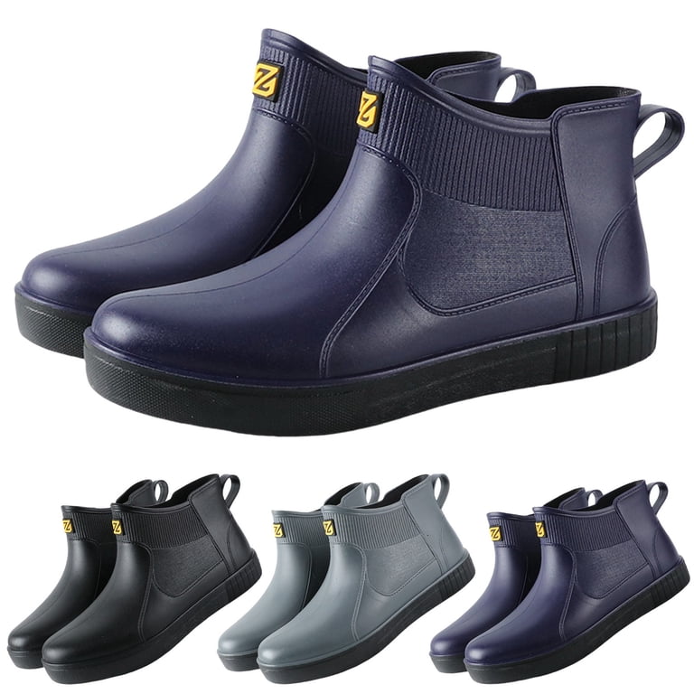 Waterproof Men\'s Ankle Deck Boots - Anti-Slip Rain & Fishing Shoes for Outdoors Men main image 4