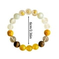 thumbnail image 2 of Natural Five Crystal Bracelet with Rutilated Quartz Tiger's Eye & Stones Energy Balancing Wealth Attraction Hand Chain for Men and Women, 2 of 5