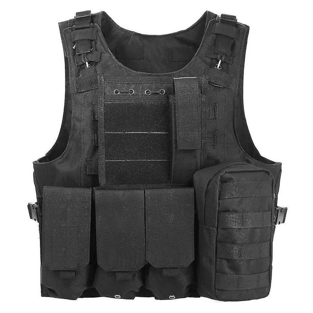 Chaleco de protección de campo Cs de desmontaje rápido al aire libre equipo de entrenamiento ropa protectora chaleco táctico negro Rojo Verde Cocina, Decoración y Otros