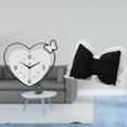 thumbnail image 2 of Reloj de pared con forma de corazón y cojín de acrílico, diseño creativo, movimiento silencioso, decoración moderna para el hogar, cómodo accesorio de, 2 of 8