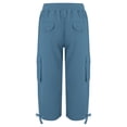 thumbnail image 4 of Women's Lightweight Hiking Pants - Quick-Dry Travel Pants with Pockets Elastic Waist Outdoor Trousers for Trekking & Camping, Blue Women Lightweight Hiking Pants Casual Pants with Pockets Travel, 4 of 4