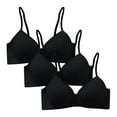thumbnail image 2 of DuoJiaJ Ladies' Smooth Pure Thin Underwear T Shirt Thin Cup Bra T-Shirt Bras Black, 2 of 4