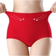 thumbnail image 2 of Kmdttou Womens Underwear Ladies Comfortable Ice Shreds Cool Large Size Abdominal Contraction Panties Hight Waiste Underpants (Regular & Plus Size), 2 of 7