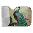 thumbnail image 6 of Awypu Peacock and Blossoms Car Shades for Front Windows Sunshades Keep Vehicle Cool 55.12*29.92 in, 6 of 7