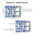 thumbnail image 3 of Bright Blue Flowers Switch Cover Decorative Wall Plate 3-Gang 2-Toggle 1-Duplex Standard Size, 3 of 5