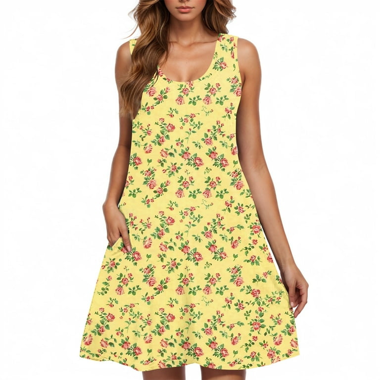 butter yellow beach dress Marie Dress in Butter Yellow Butter Yellow / M main image 1