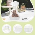 thumbnail image 6 of 6 Pieces Gift Baskets Kraft Tray with Handles Sturdy Paper Construction for Christmas Graduations Birthdays, 6 of 9