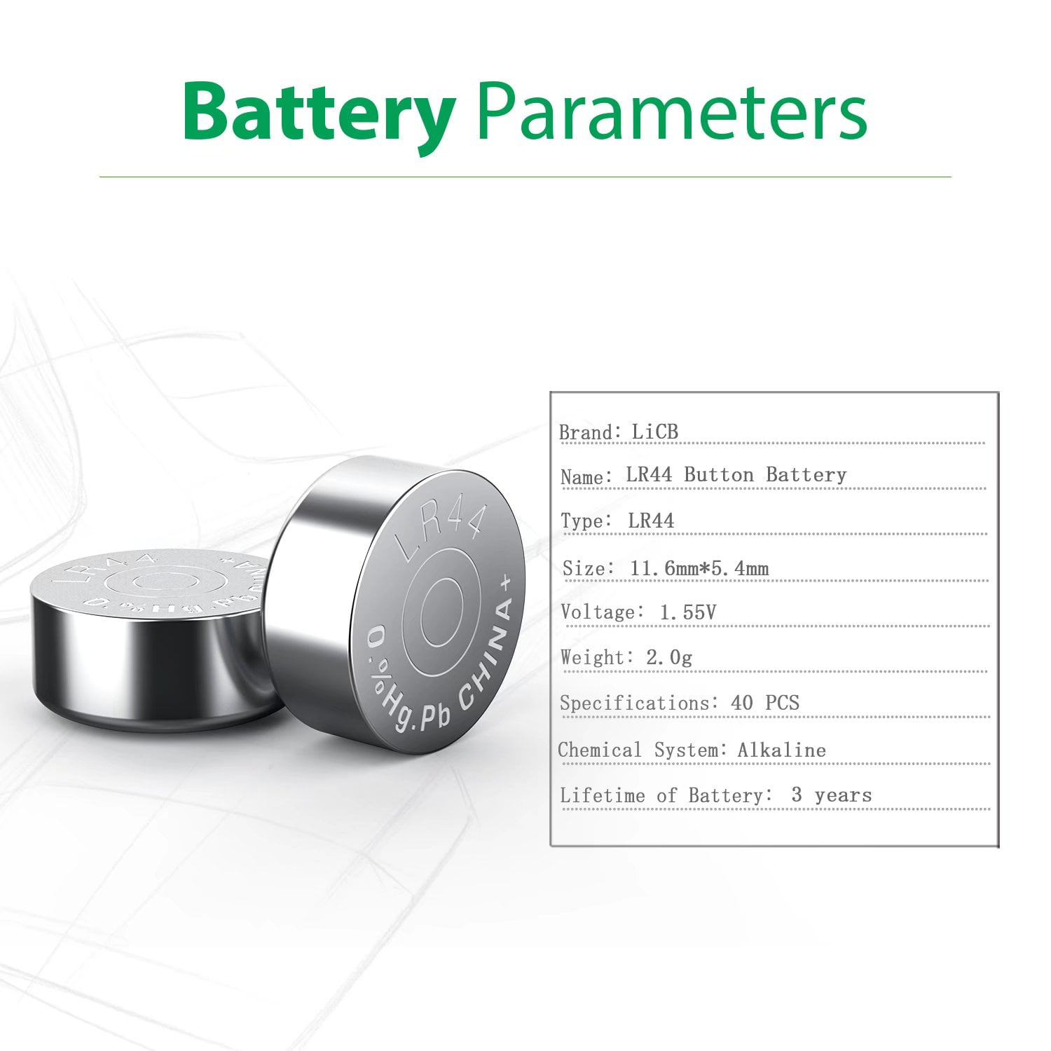  PoundMax 10 x AG13 LR44 1.5 V Alkaline Button Cell Battery :  Health & Household