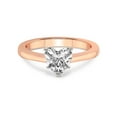 thumbnail image 3 of IGI Certified 1 Carat Heart Shape Lab Grown Diamond Engagement Ring | 14K Rose Gold | Demi Four Prong Lab Diamond Ring | FG-VS1-VS2 Quality Friendly Diamonds, 3 of 5