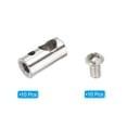 thumbnail image 3 of Uxcell 8x17mm Wire Rope Clips 2.5mm 6.1mm Double Holes Steel Wire Lock Cable Clamps, 10 Pcs, 3 of 5