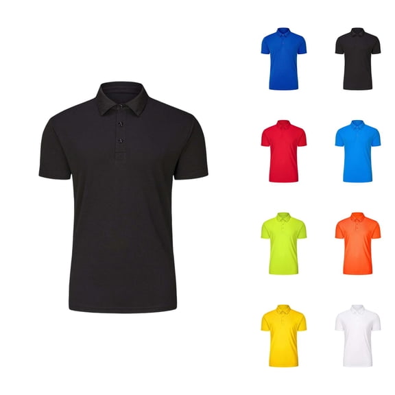 Boys T Shirts Moisture Wicking Lightweight Breathable Short Sleeve Lapel Collar Polo Shirt Athletic Workout Top 3-14 Years