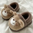 thumbnail image 5 of LIIPEE Kids Cartoon Slippers For Girls And Boys Cute Non- Flat Bottom Slipper Booties Fall Winter Warm Fuzzy Comfortable House Shoes,2-3 Years, 5 of 5