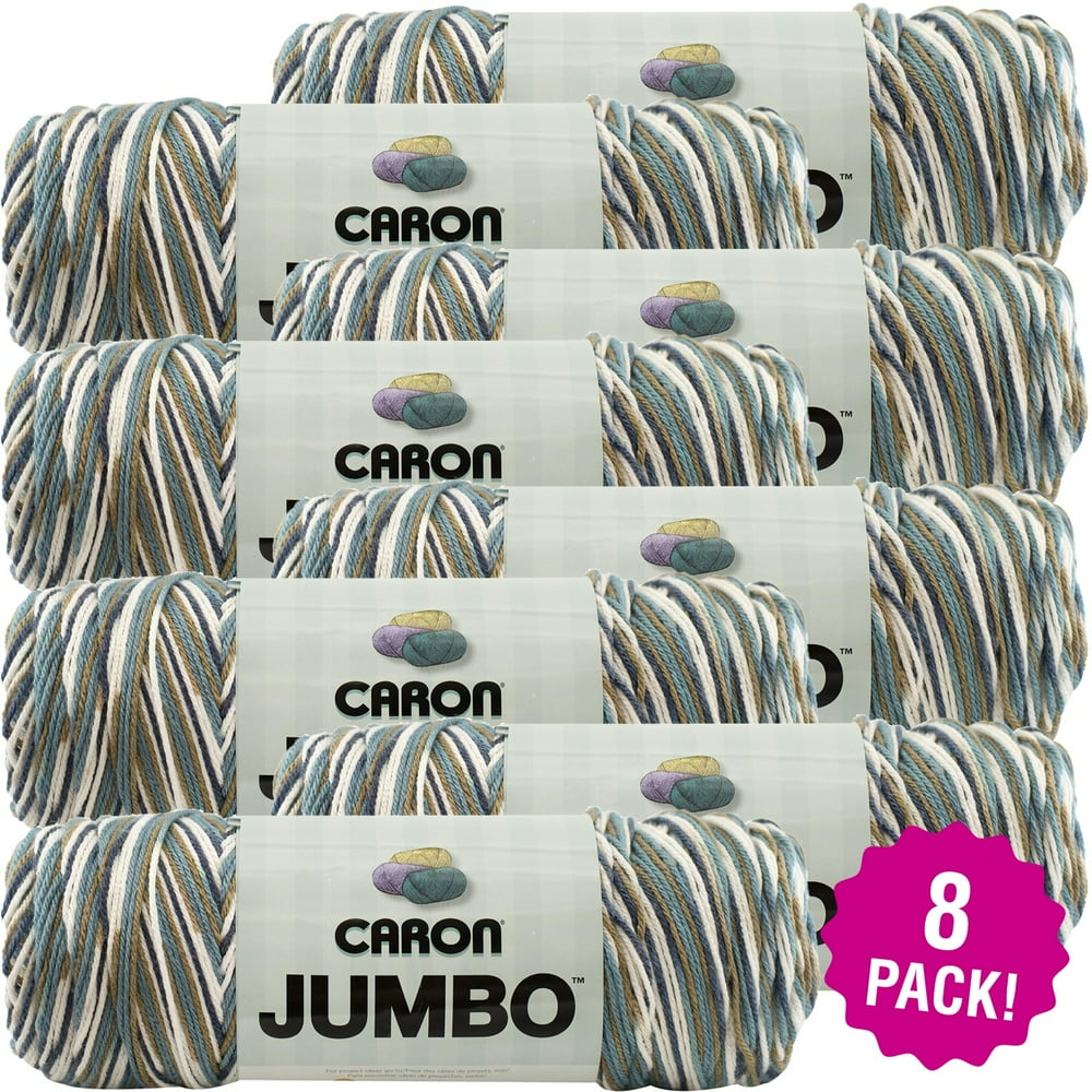 Caron Jumbo Print Yarn Country Basket, Multipack of 8