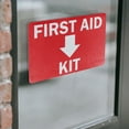 thumbnail image 4 of (2 Pack) First Aid Kit with Down OSHA ANSI Sign 24 Inch X 18 Inch Vinyl Label Decal Sticker Weather Resistant, UV Protected for Workplace, Business, and Construction Site, Made in the, 4 of 7