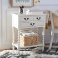 thumbnail image 2 of SAFAVIEH Athena French 3-Drawer White Wood Rectangle Console Table (23.5 in. W x 13 in. D x 29.5 in. H), 2 of 14