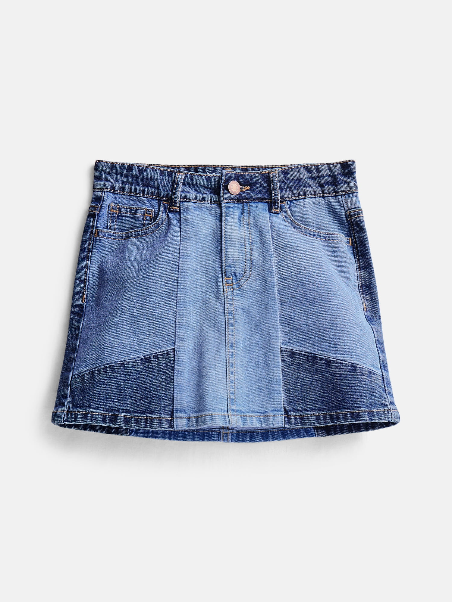 Wonder Nation Girls Denim Skirt, Sizes 4-18 & Plus