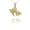 Yellow, variant on Solid Gold Good Luck Goldfish Charm Pendant Necklace (14K Rose Gold, Pendant)