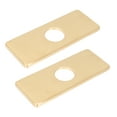 thumbnail image 2 of Shisuyan Assiette de Terrasse en Acier Inoxydable Dorée 2 Pcs 6.3X2.5In, 2 of 8